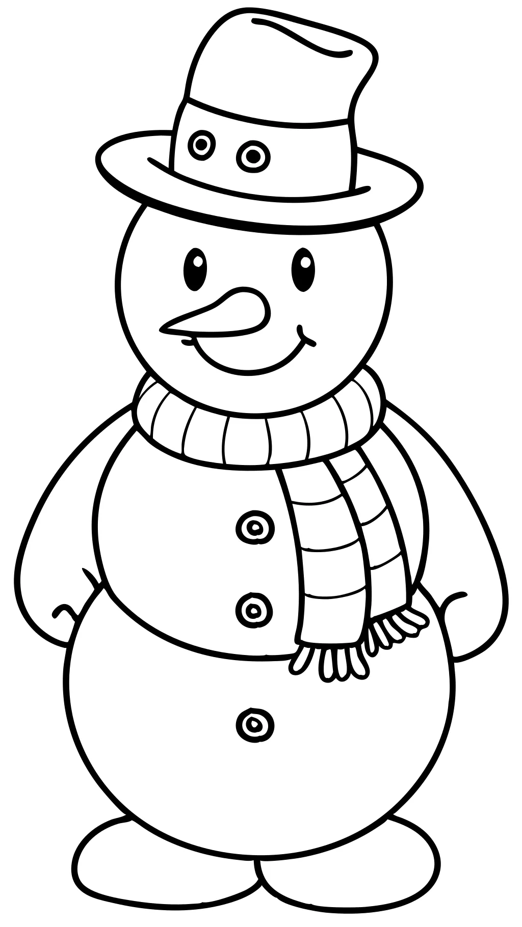 coloriages gratuits de bonhomme de neige imprimables